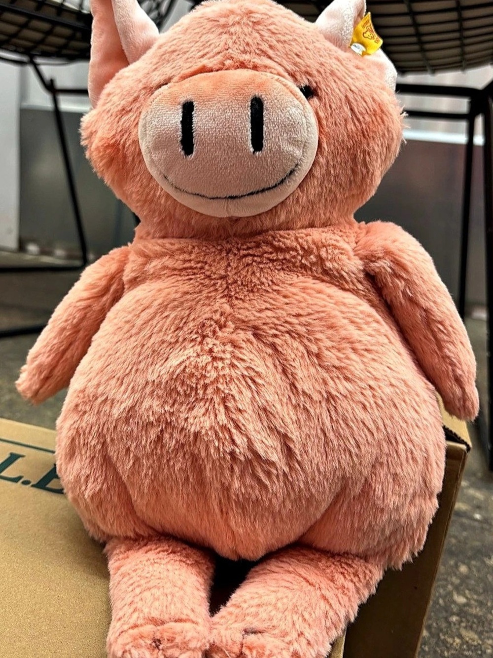 Steiff Sissi Piglet Pink Cow Plush Toy Like New
